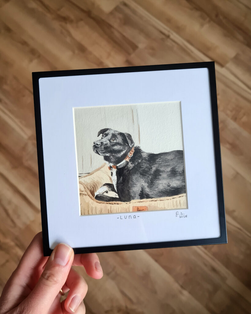 Hund Aquarell Franziska Zahn