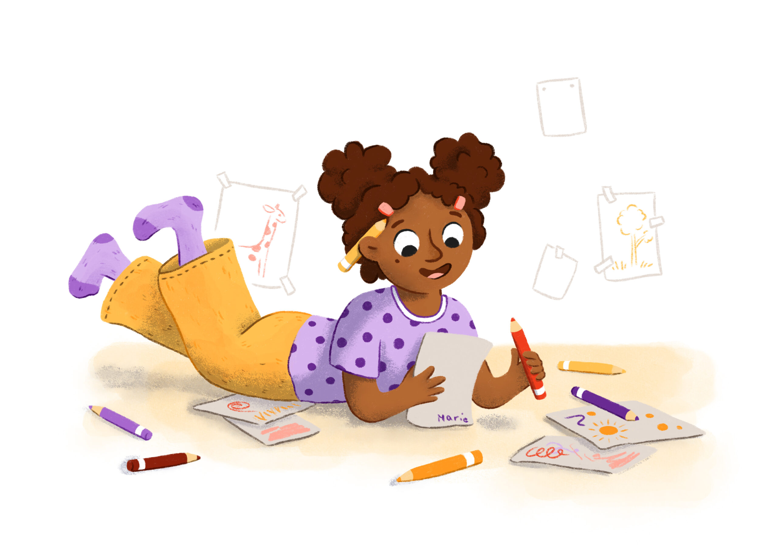 Franziska Zahn Kinderbuch-Illustration Kind malt